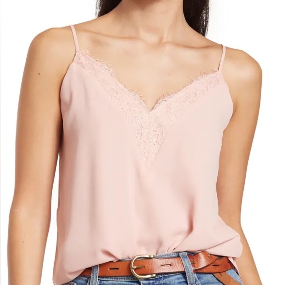 Melrose and Market Blush Lace-Trim Camisole